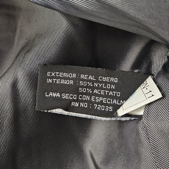 Adler 100% Real Lamb Skin Black Leather Jacket - Picture 5 of 7